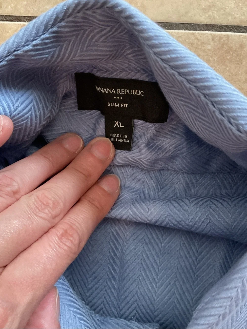 Banana Republic Light Blue Long-Sleeve Dress Shirt